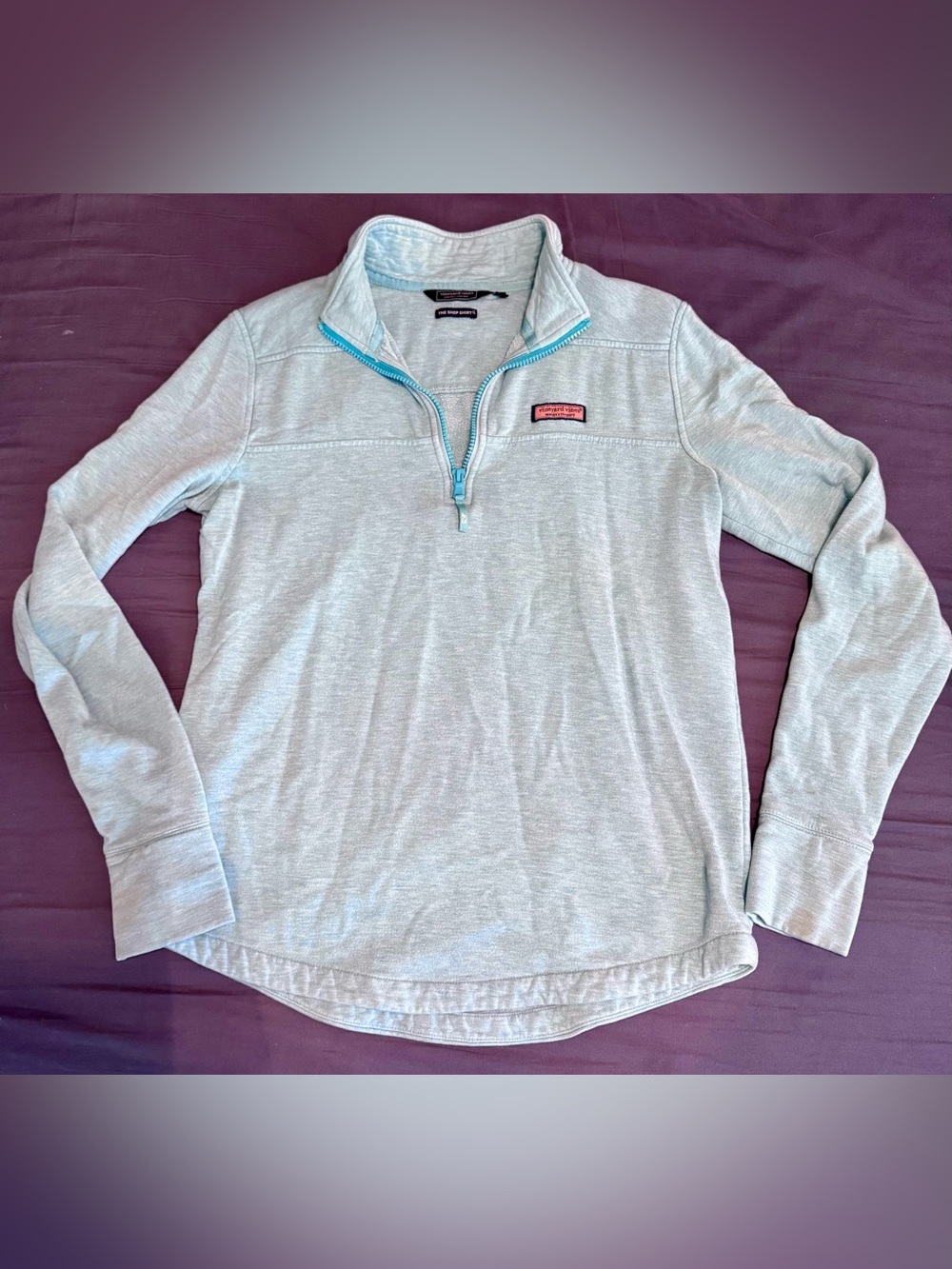 Vineyard Vines Shep Shirt Size M Medium Light Teal blue green READ LISTING